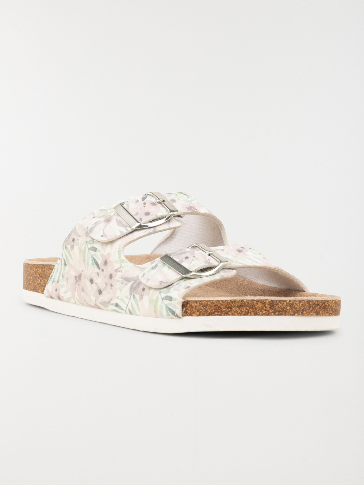 Mules imprimées femme gris (36-41)