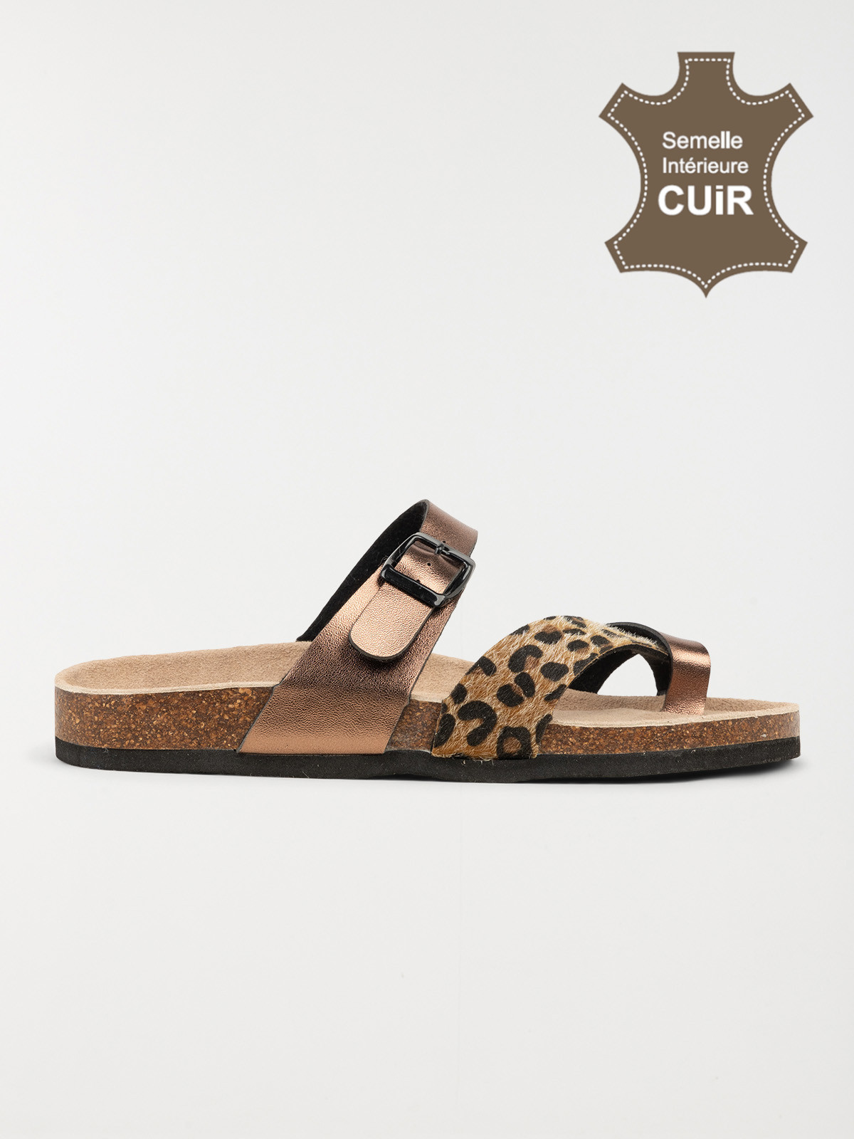 Mules imprimées léopard femme (36-41)