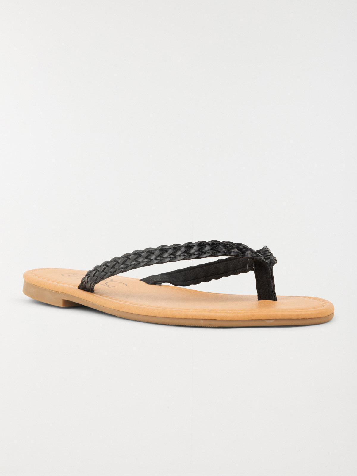 Mule plate bride tressée femme (36-41)