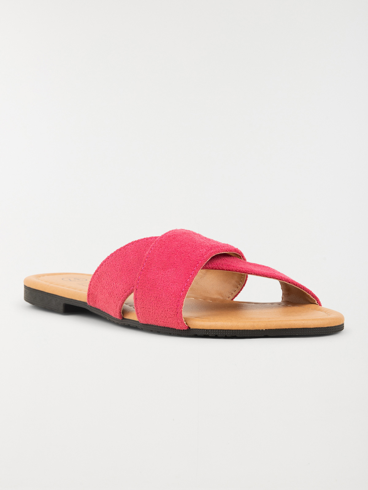 Mule plate velours rose femme (36-41) Mule plate velours rose femme (36-41)