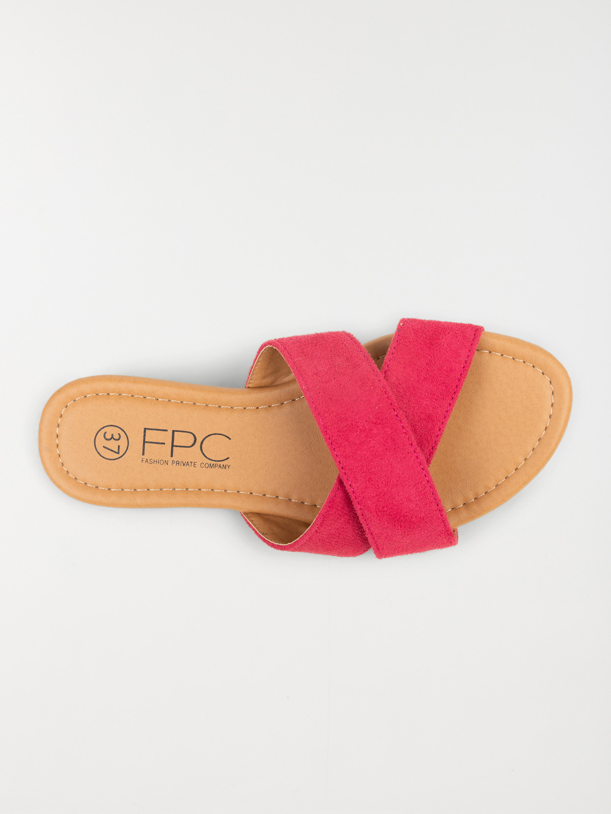 Mule plate velours rose femme (36-41) Mule plate velours rose femme (36-41)