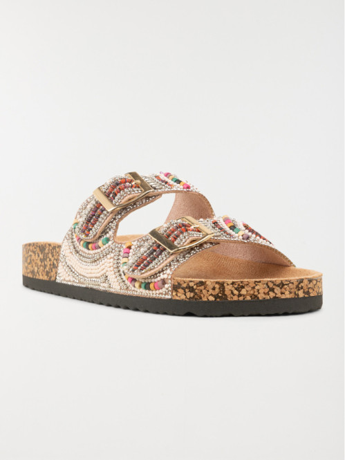 Mules plates perles femme (36-41)