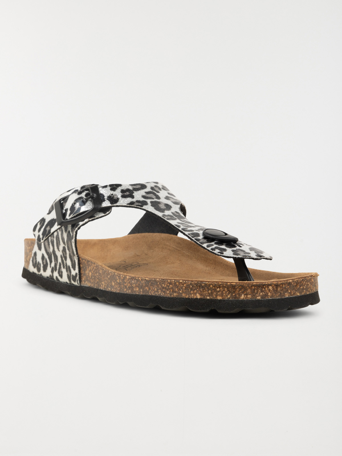 Mule plate léopard femme (36-41)