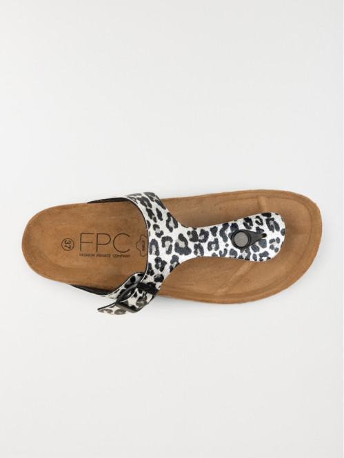 Mule plate léopard femme (36-41)