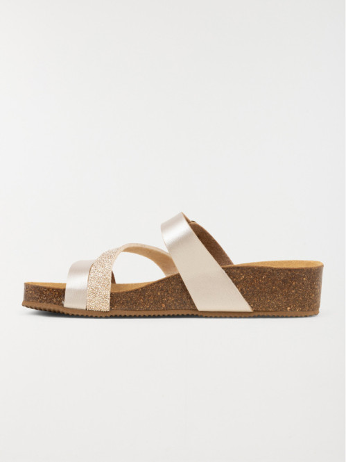 Mule plate beige femme (36-41)