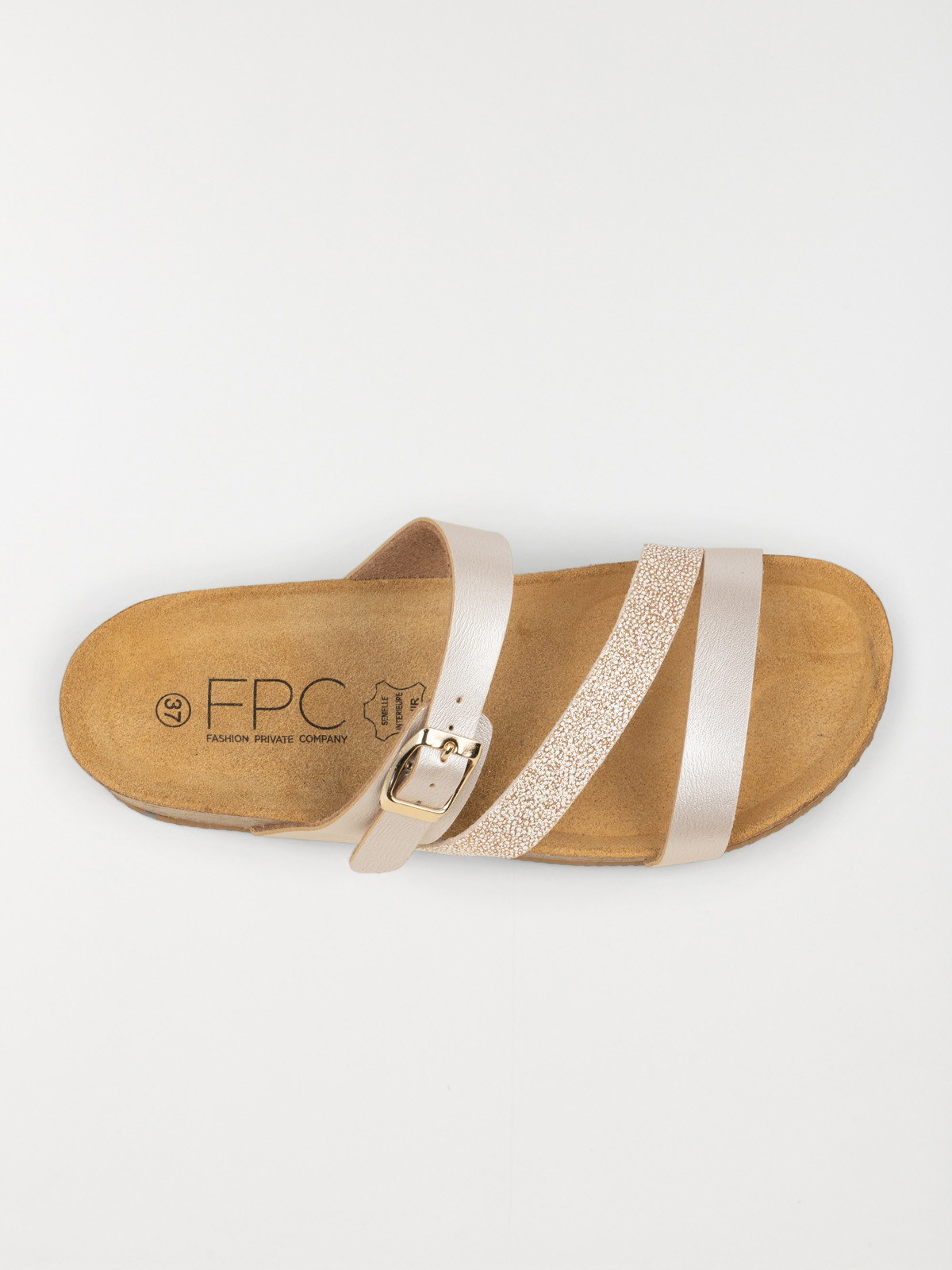 Mule plate beige femme (36-41)