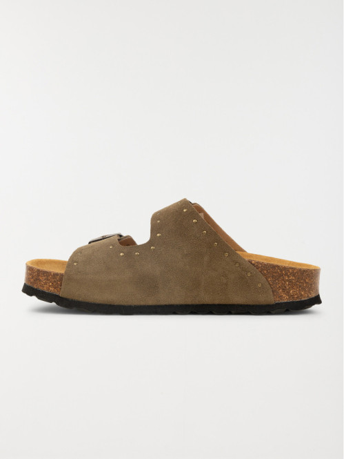 Mules plates femme kaki (37-42) Mules plates femme kaki (37-42)