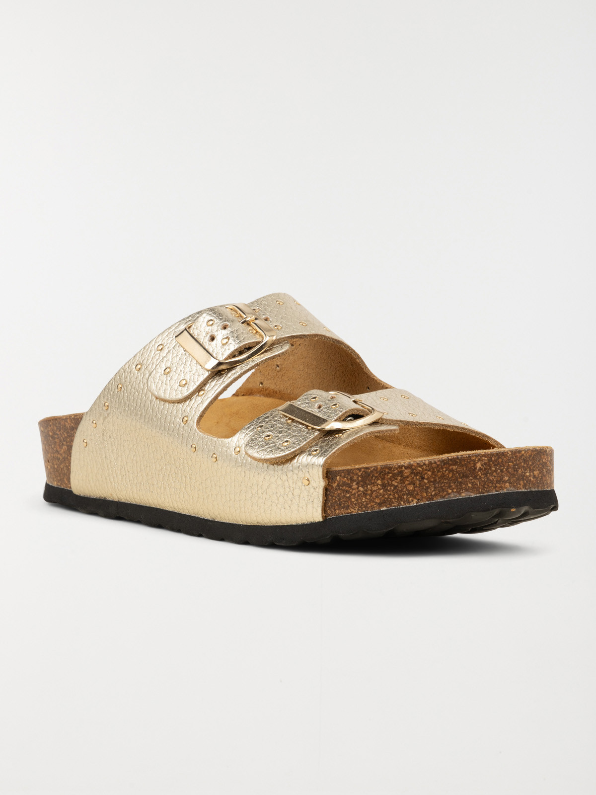 Mules plates dorées femme (37-42) Mules plates dorées femme (37-42)