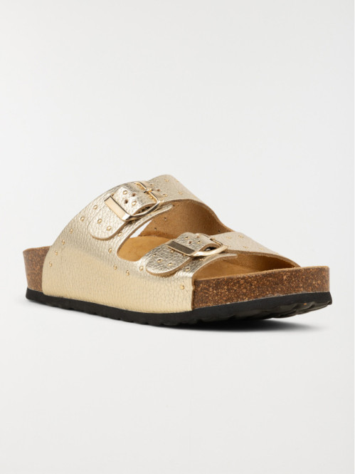 Mules plates dorées femme (37-42) Mules plates dorées femme (37-42)