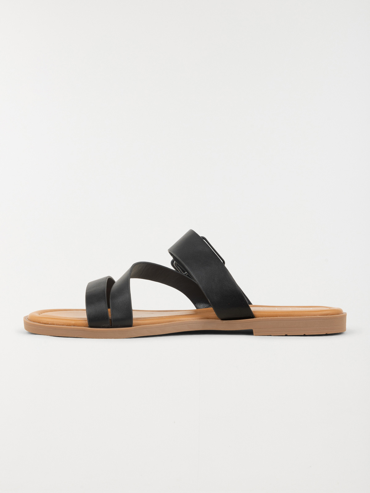 Mules plates femme noir (36-41)