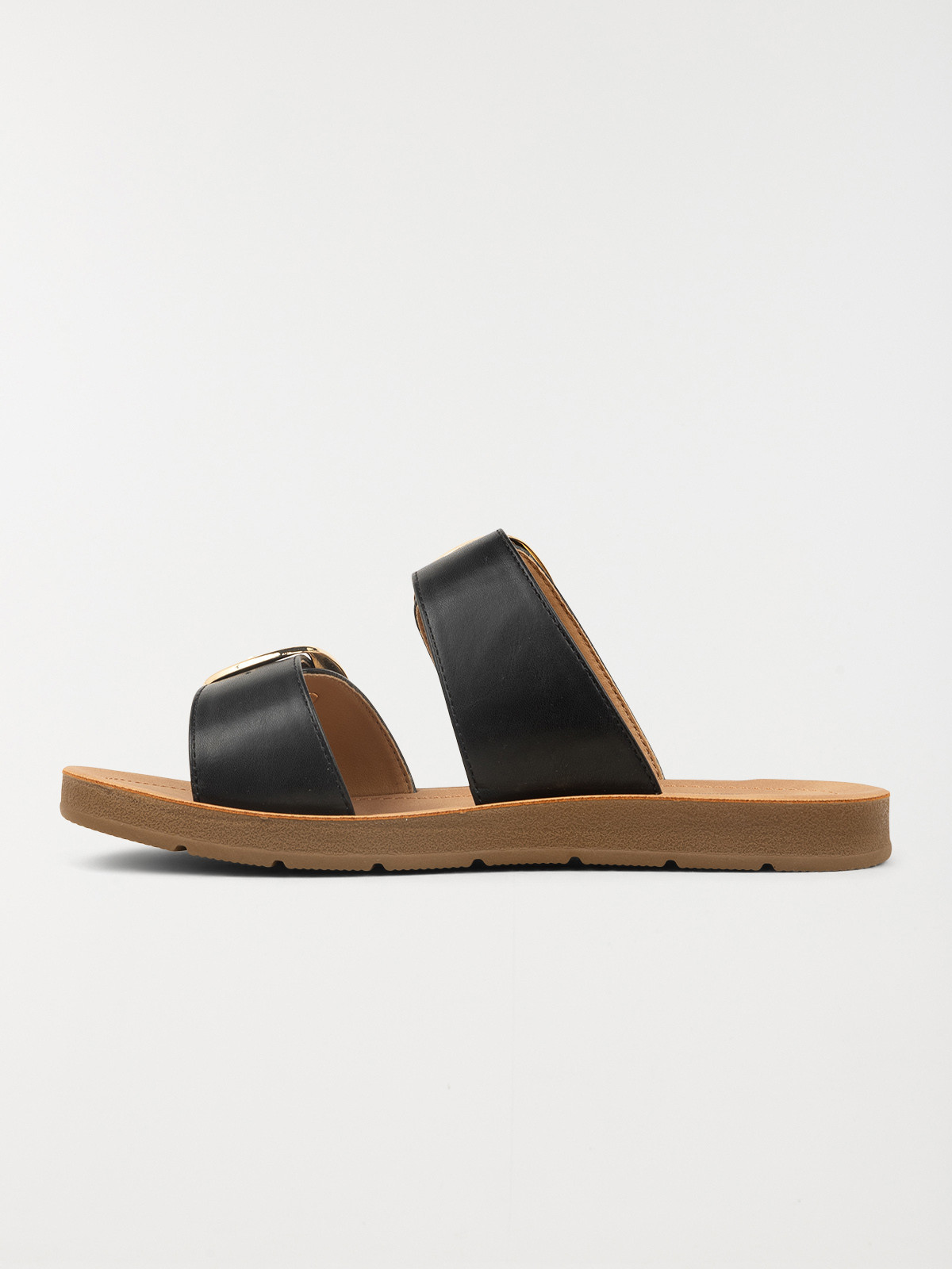 Mules plates femme noir (36-41)