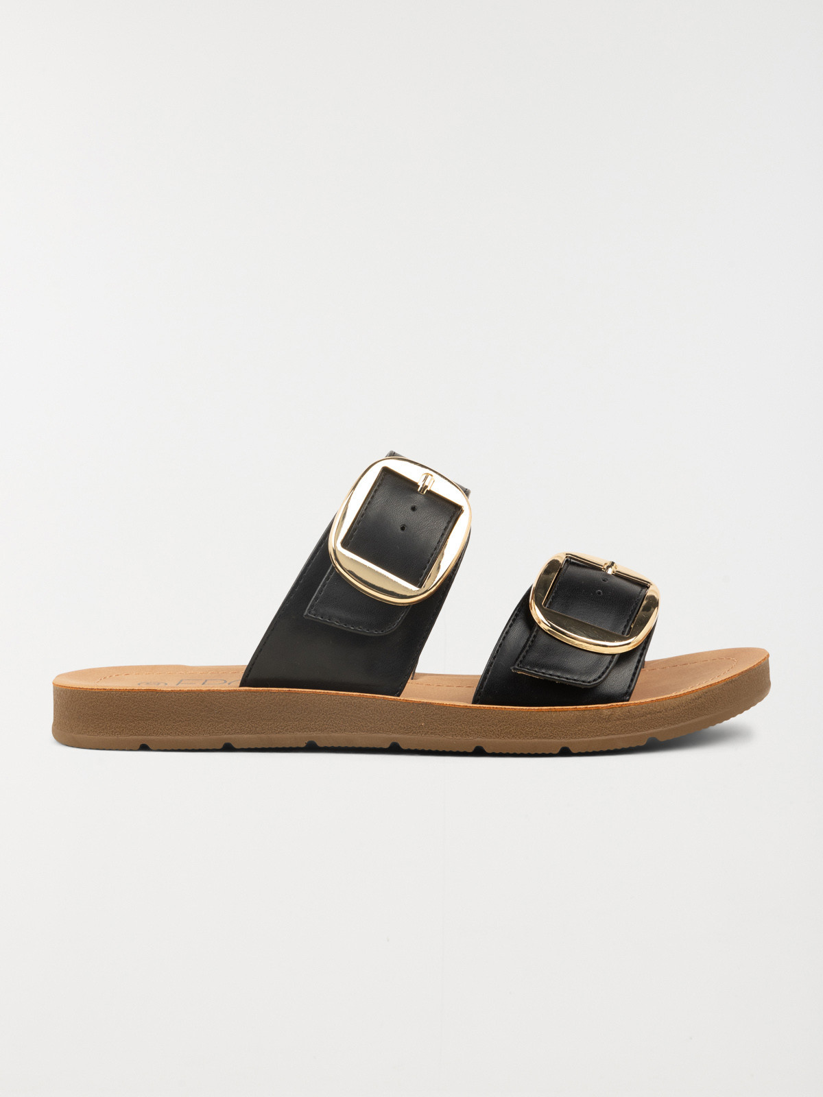 Mules plates femme noir (36-41)