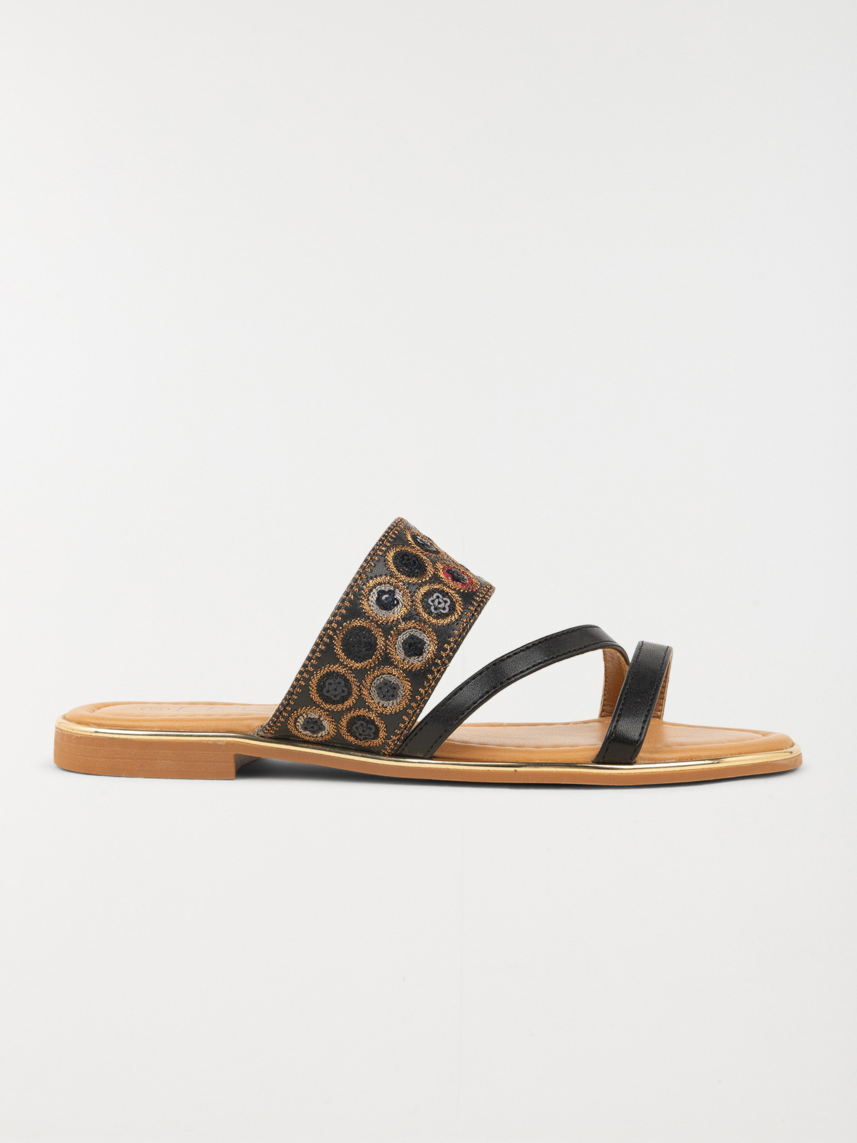 Mules plates noires femme (36-41)