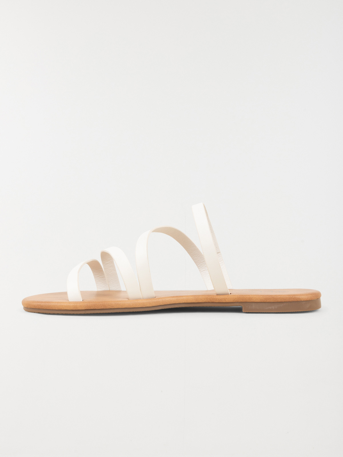 Mules blanches plates femme (36-41)