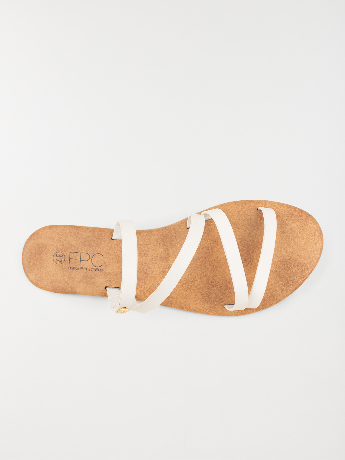 Mules blanches plates femme (36-41)