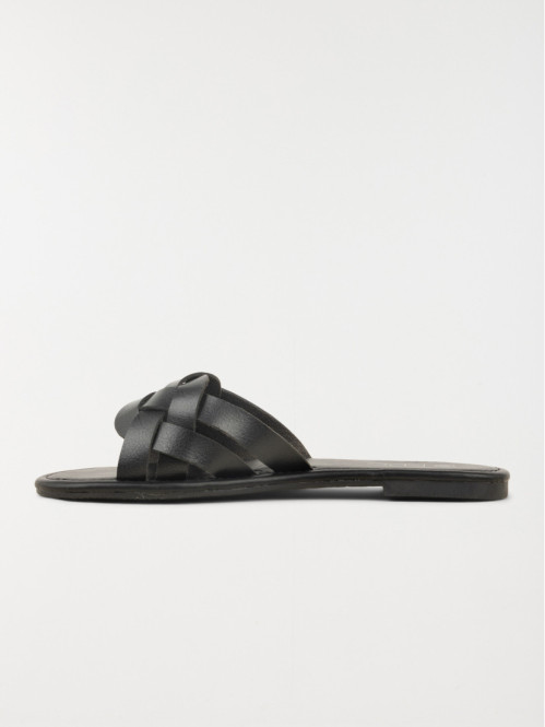 Mule brides croisées femme noir (37-42) Mule brides croisées femme noir (37-42)