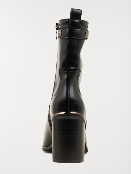 Bottine noire a talon haut femme 36 41