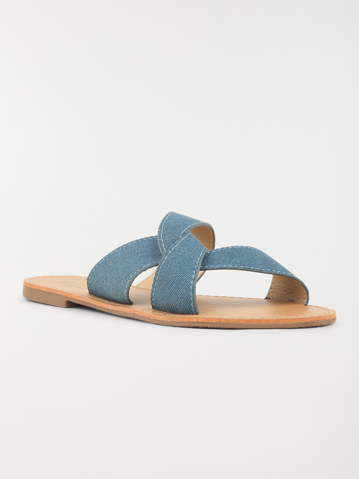 Mule plate bleu jean femme (36-41)