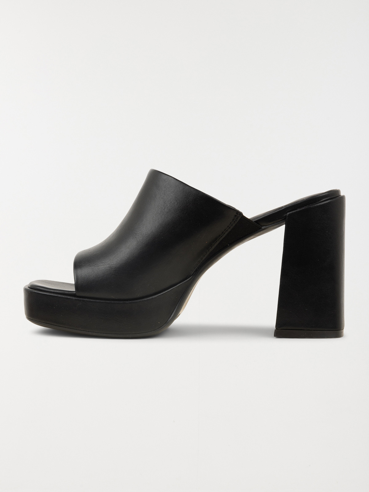 Mules à talons noires femme (36-40) Mules à talons noires femme (36-40)