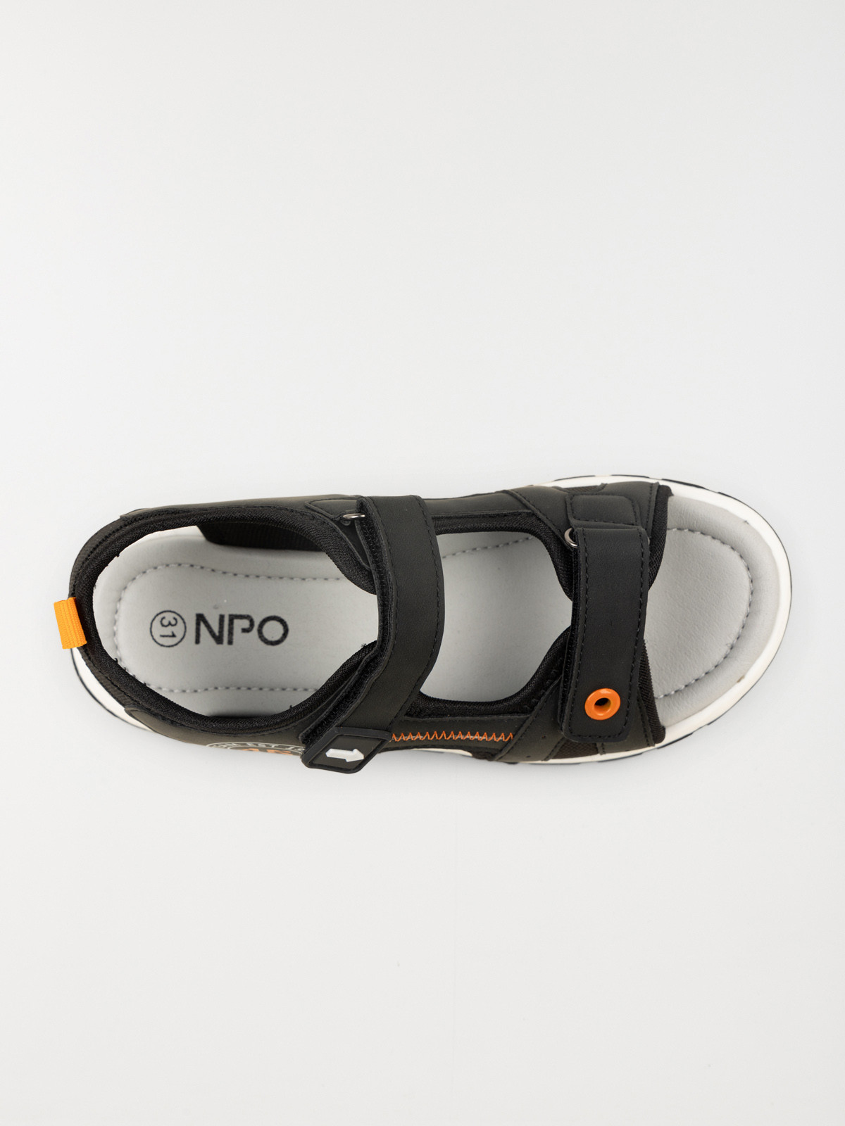 Sandales scratchs noir garçon (31-35)