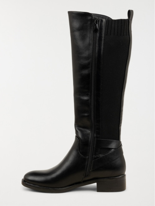 Bottes noires plates femme (36-41) Bottes noires plates femme (36-41)