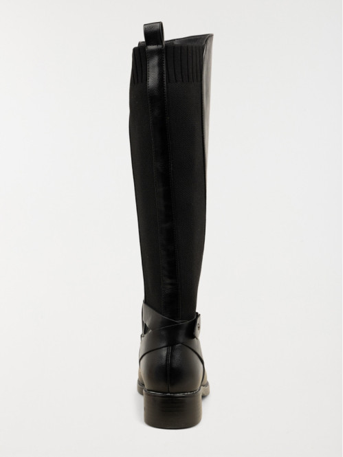 Bottes noires plates femme (36-41) Bottes noires plates femme (36-41)