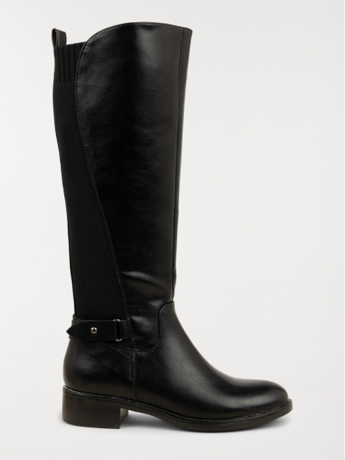 Bottes noires plates femme (36-41)
