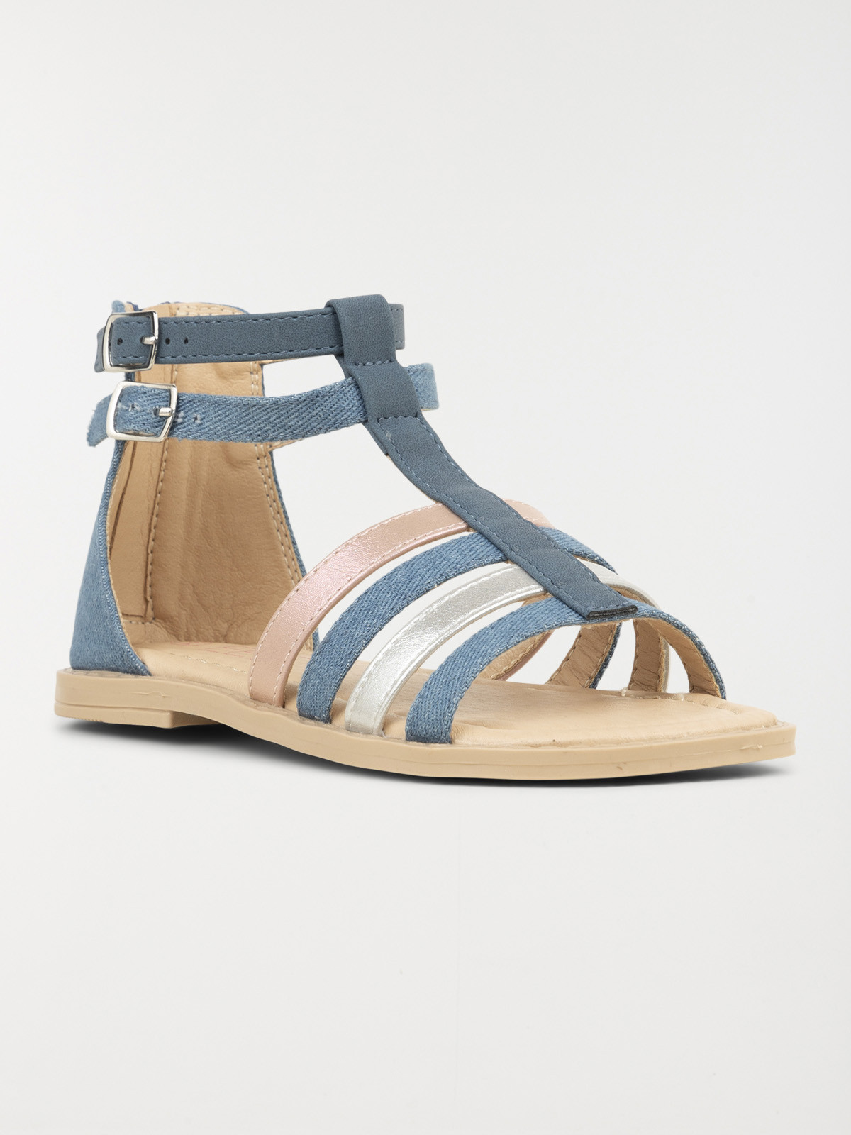 Sandale montante bleue fille (31-35)