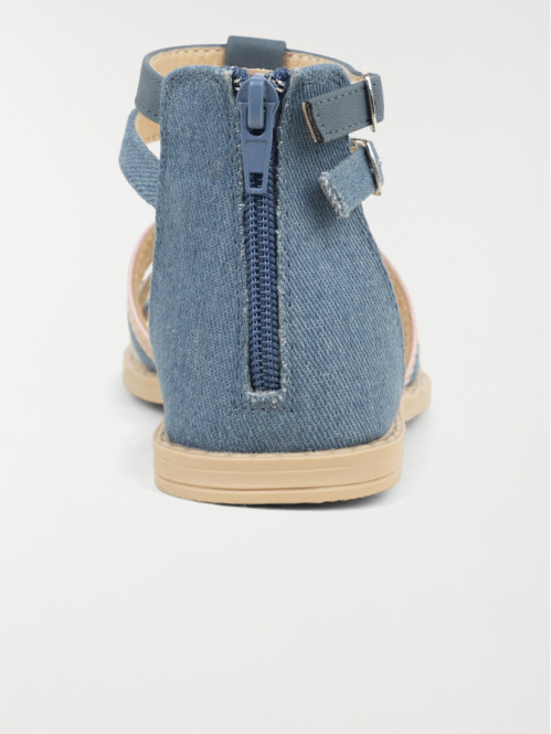 Sandale montante bleue fille (31-35)