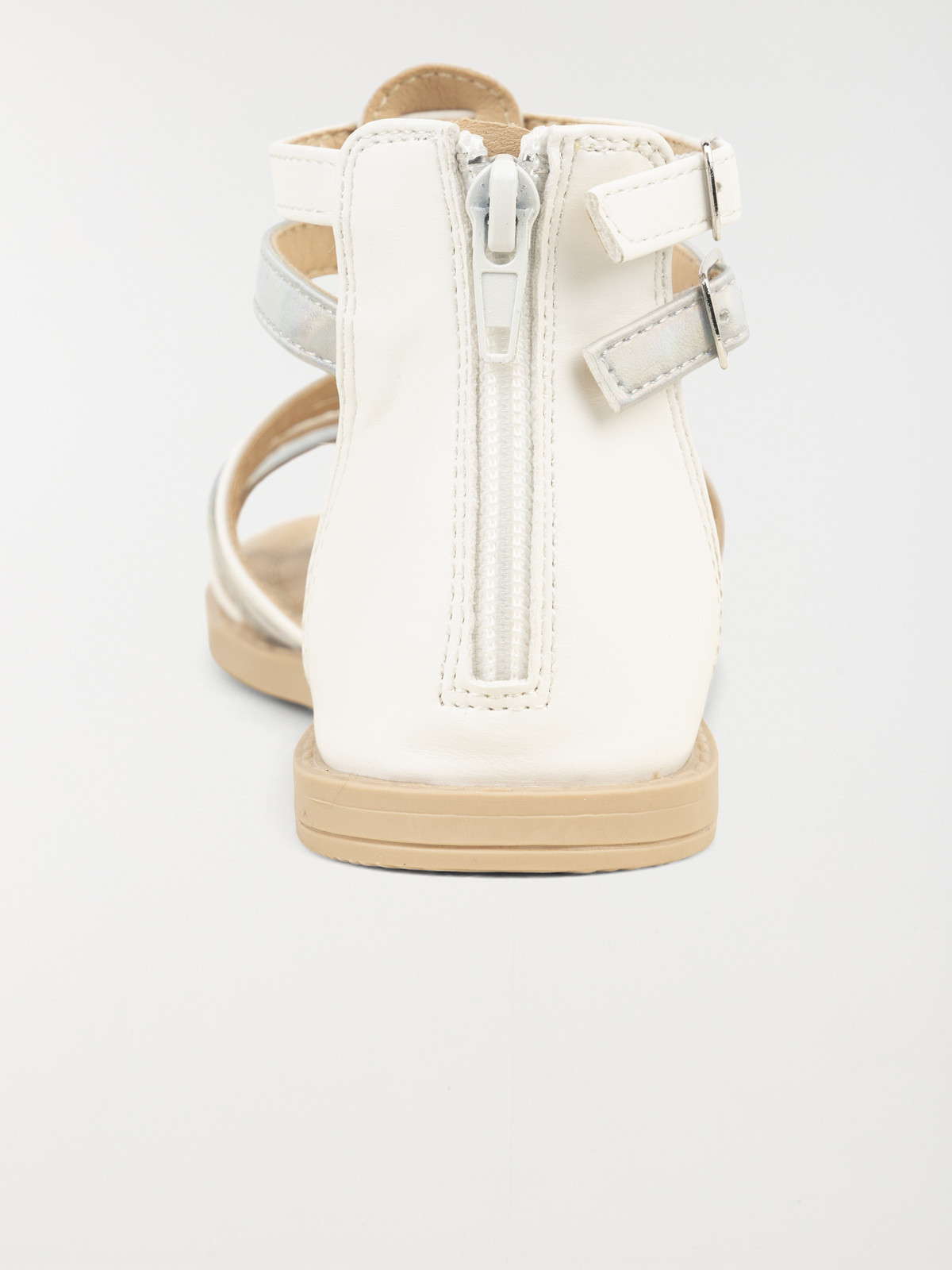 Sandale montante blanche fille (31-36) Sandale montante blanche fille (31-36)