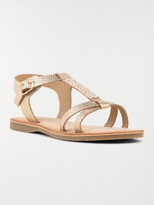 Sandale bride texturée fille (31-35) Sandale bride texturée fille (31-35)