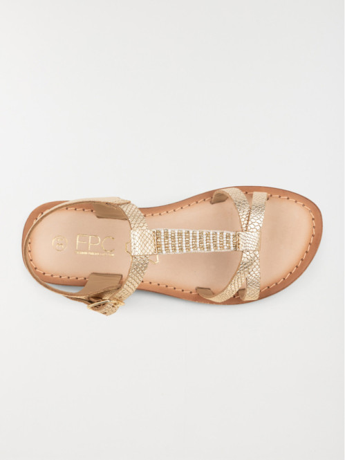 Sandale bride texturée fille (31-35) Sandale bride texturée fille (31-35)