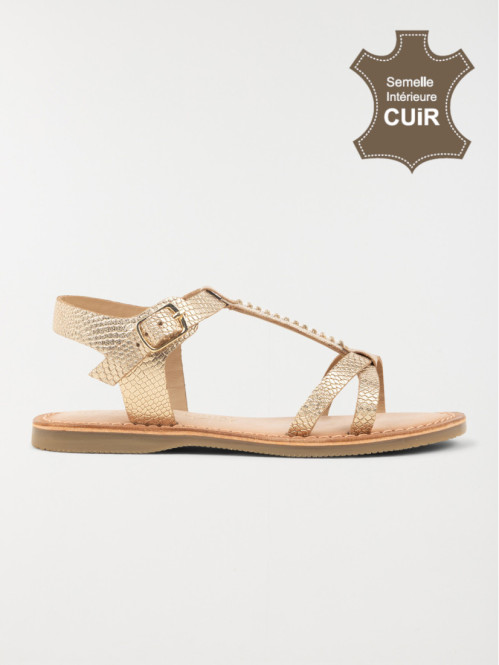 Sandale bride texturée fille (31-35) Sandale bride texturée fille (31-35)