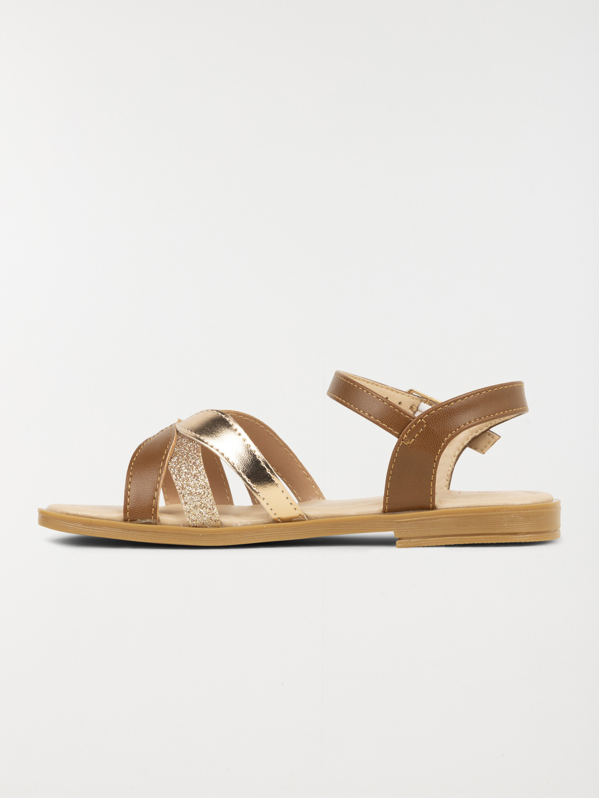 Sandales coloris marron fille (31-34) Sandales coloris marron fille (31-34)