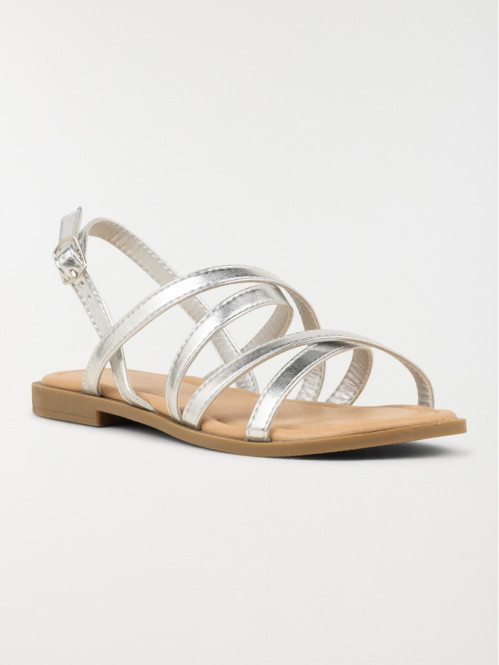 Sandales argentées fille (31-35)
