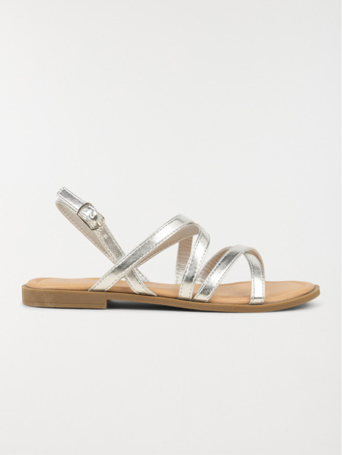 Sandales argentees fille 31 35