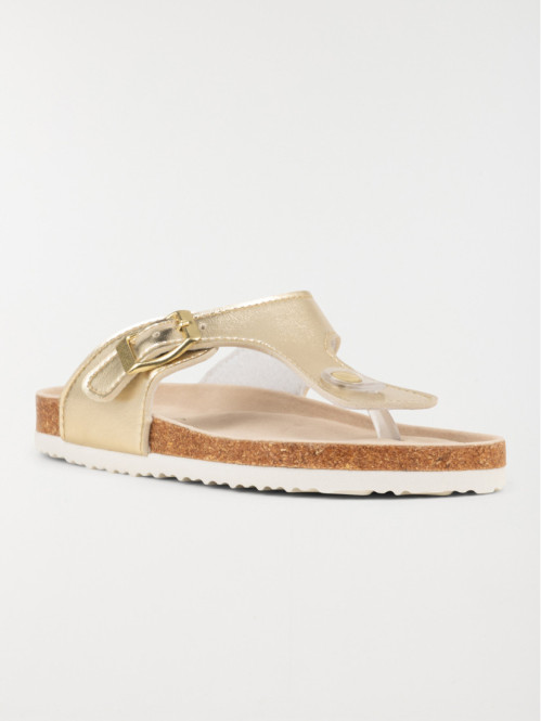 Mules entredoigts dorées...