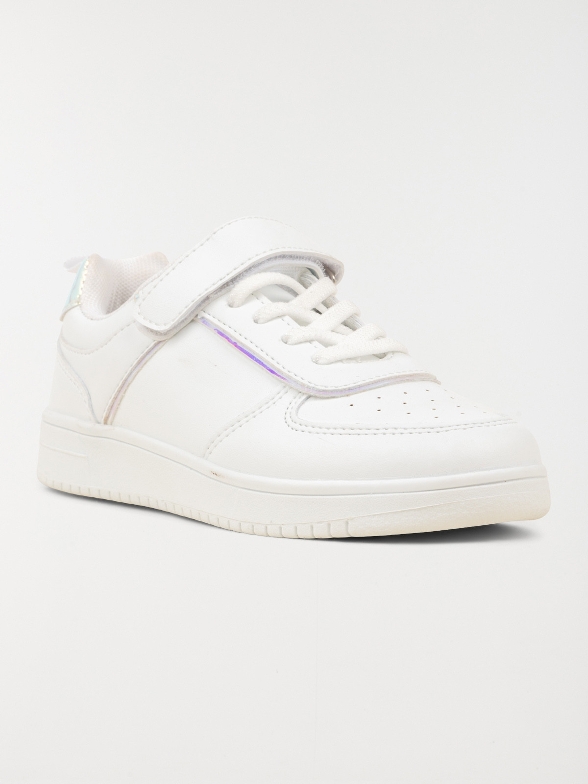 Baskets blanches scratch fille 31 37