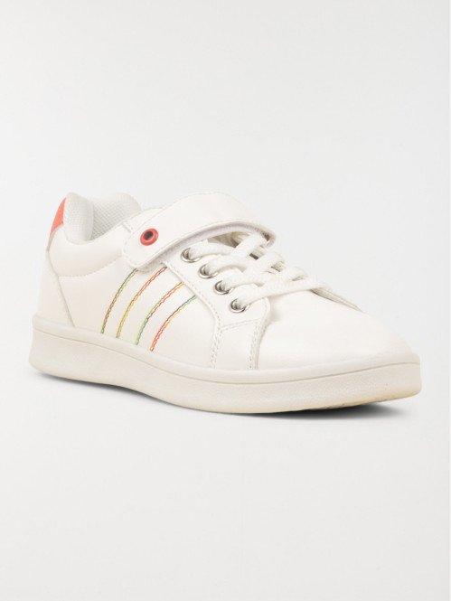 Basket blanches fantaisies fille (31-35) Basket blanches fantaisies fille (31-35)