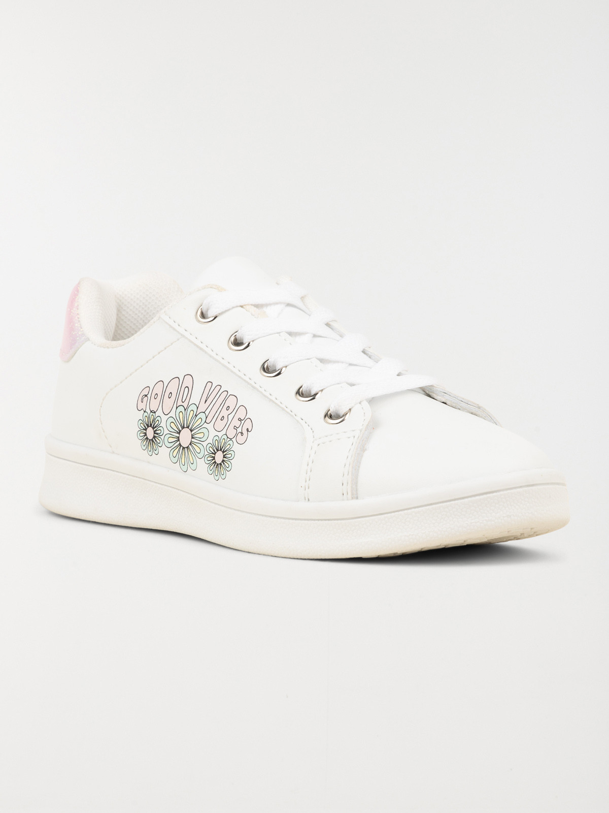 Basket blanche good vibes fille (31-35)