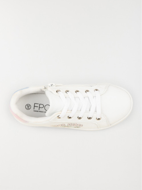 Basket blanche good vibes fille (31-35)