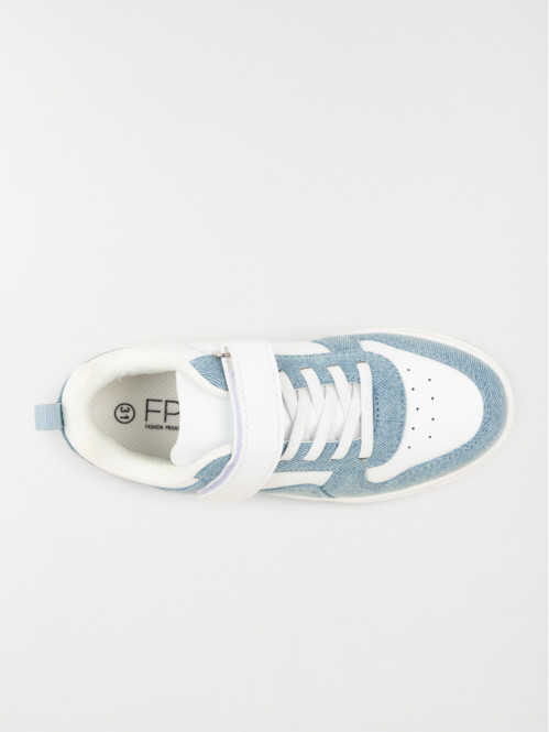 Baskets blanches et bleues fille (31-37)