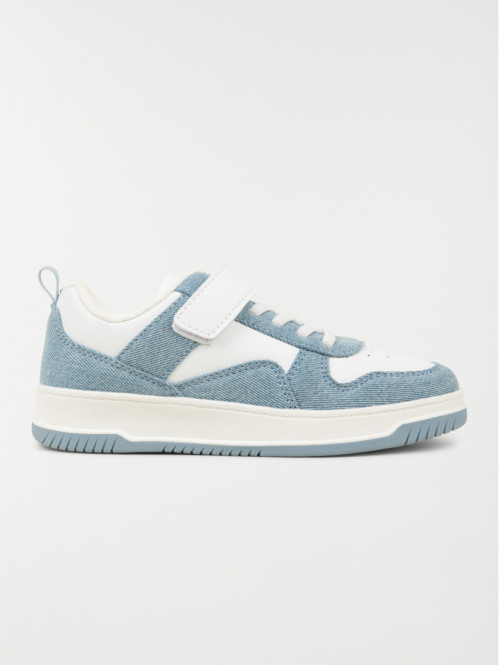 Baskets blanches et bleues fille (31-37)
