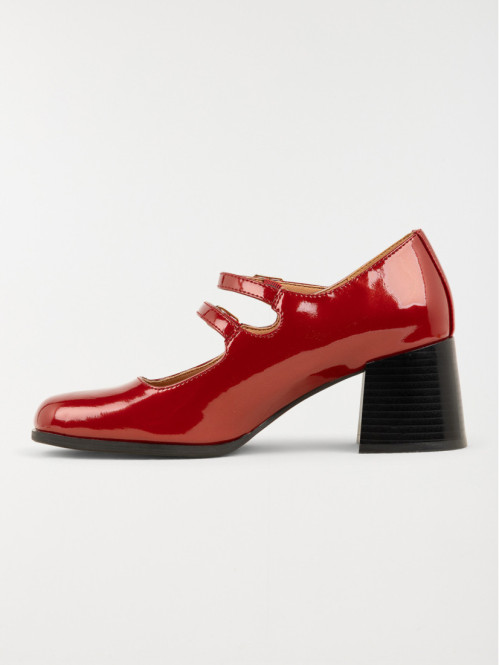 Escarpins vernis femme rouge (36-41)
