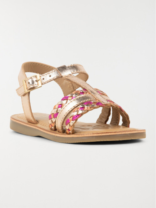 Sandales brides tressées fille (25-30)