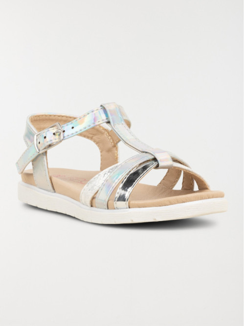 Sandales argentées fille (24-30)