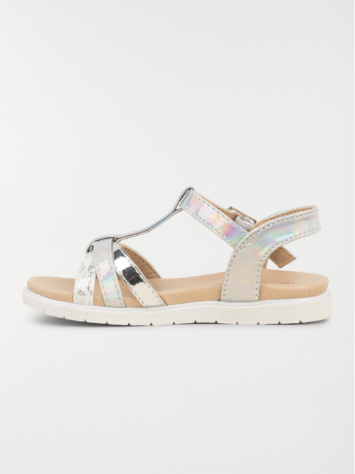 Sandales argentées fille (24-30)