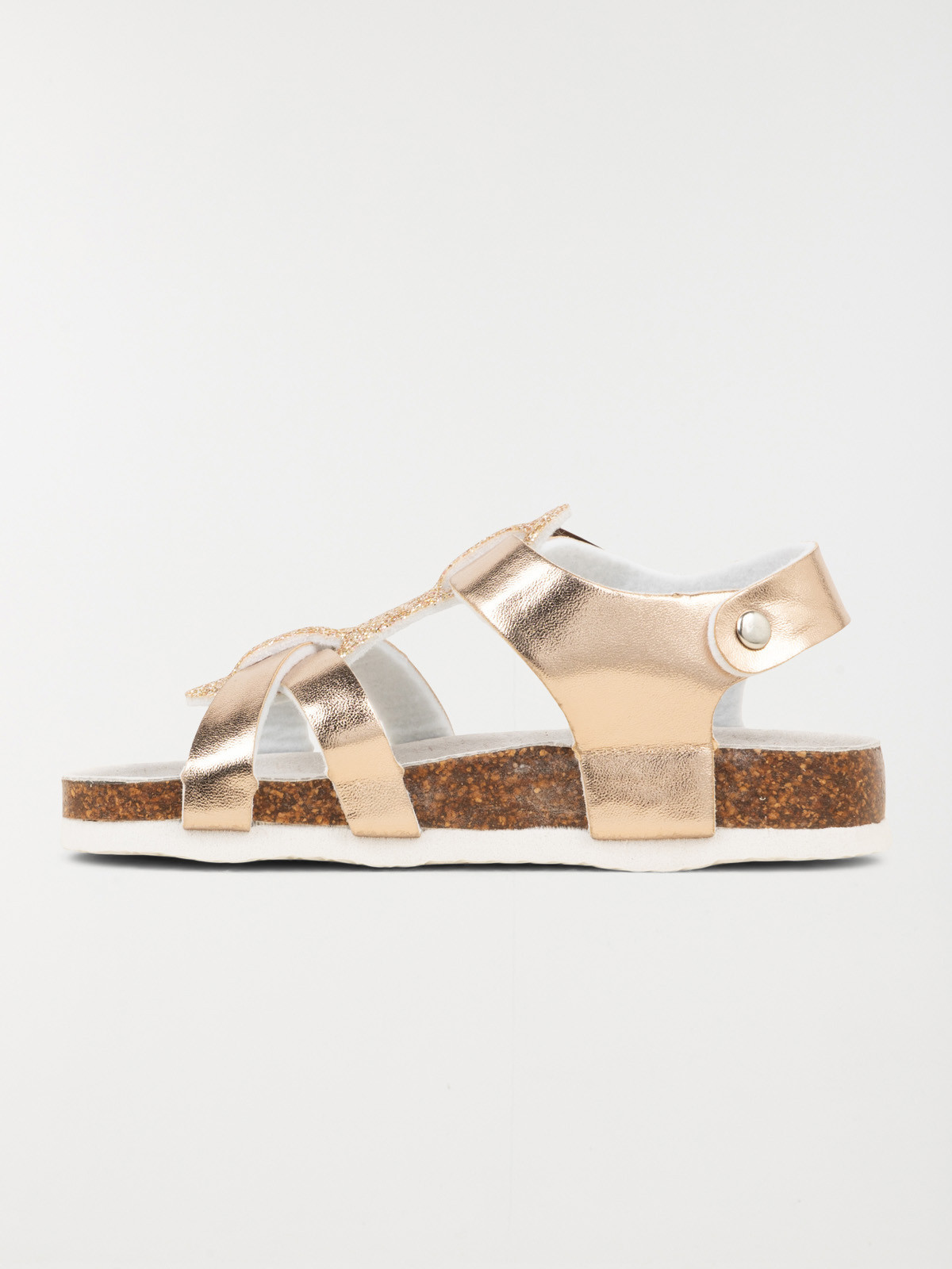 Sandales roses dorées fille (24-30)