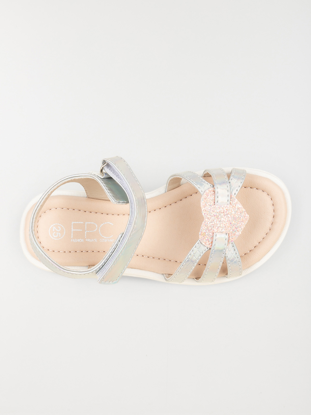 Sandales coeur pailleté fille (25-30) Sandales coeur pailleté fille (25-30)