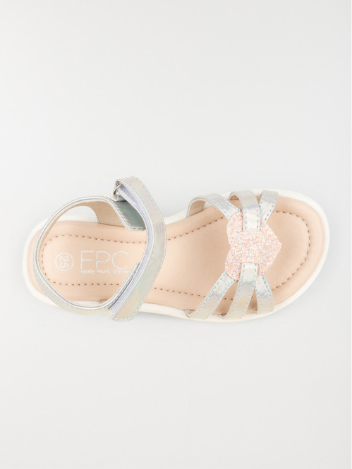Sandales coeur pailleté fille (25-30) Sandales coeur pailleté fille (25-30)
